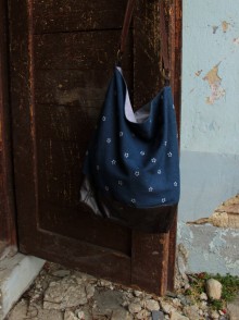 Modrá taška z rifľoviny